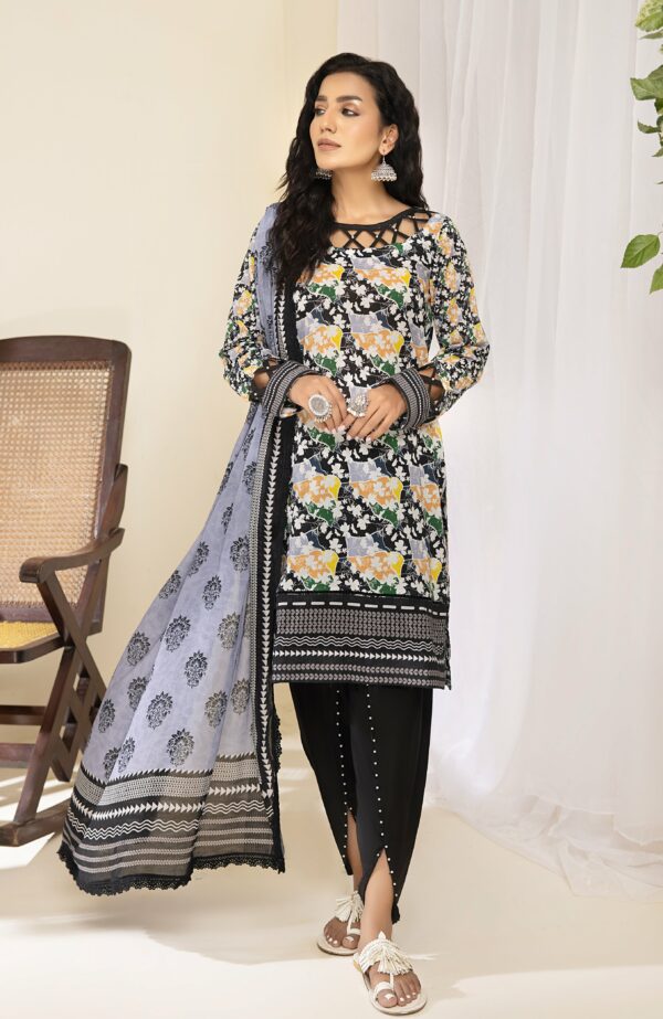 Alzohaib Printed Lawn With Fancy Doriya Dupatta-23 | CFD-23-05