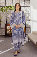 Sunshine Bloom Chikankari Lawn | Printkari Edition 2024 by Alzohaib