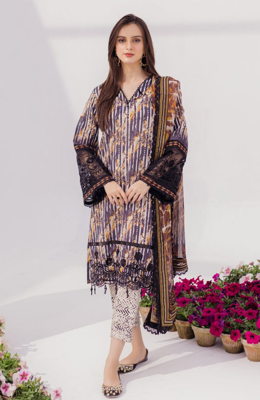 Sunshine Bloom Chikankari Lawn | Printkari Edition 2024 by Alzohaib