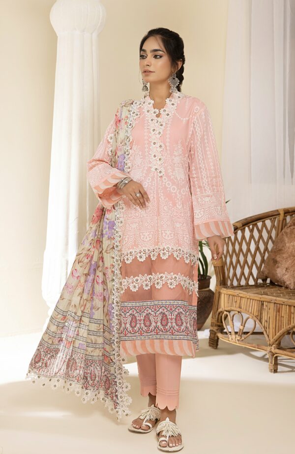 Alzohaib Printed Lawn With Fancy Doriya Dupatta-23 | CFD-23-01