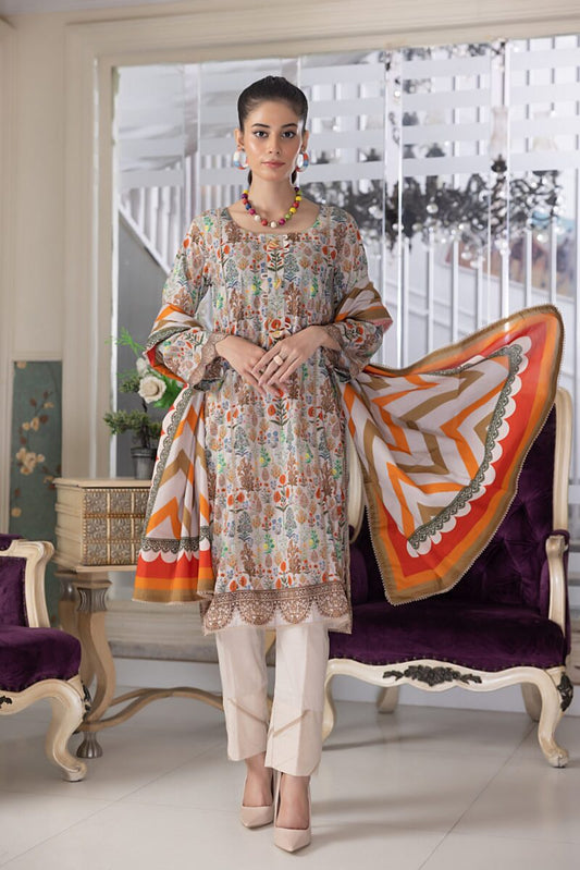 Regalia Lawn 2024 | Embroidered Salwar Kameez