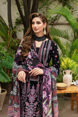 Salwar Kameez with Silk Dupatta | Riwayat Lawn 2024 by Ramsha | Vol 8