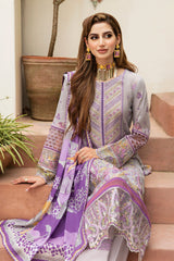 Salwar Kameez with Silk Dupatta | Riwayat Lawn 2024 by Ramsha | Vol 8