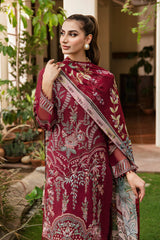 Salwar Kameez with Silk Dupatta | Riwayat Lawn 2024 by Ramsha | Vol 8