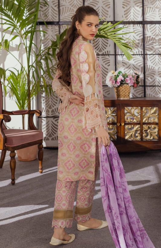 Sunshine Bloom Chikankari Lawn | Printkari Edition 2024 by Alzohaib