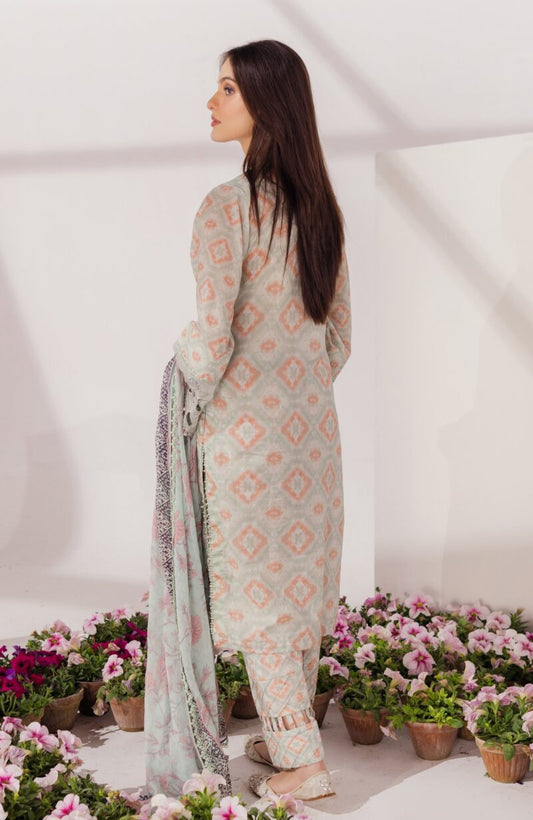 Sunshine Bloom Chikankari Lawn | Printkari Edition 2024 by Alzohaib