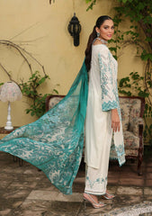 Luxe By Elaf Luxury Embroidered Collection 23| ELJ-05A ICEDREAM