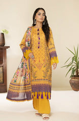 Alzohaib Printed Lawn With Fancy Doriya Dupatta-23 | CFD-23-06