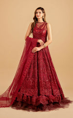 Beautiful Red Lehenga | Barasti Festive by Asifa & Nabeel