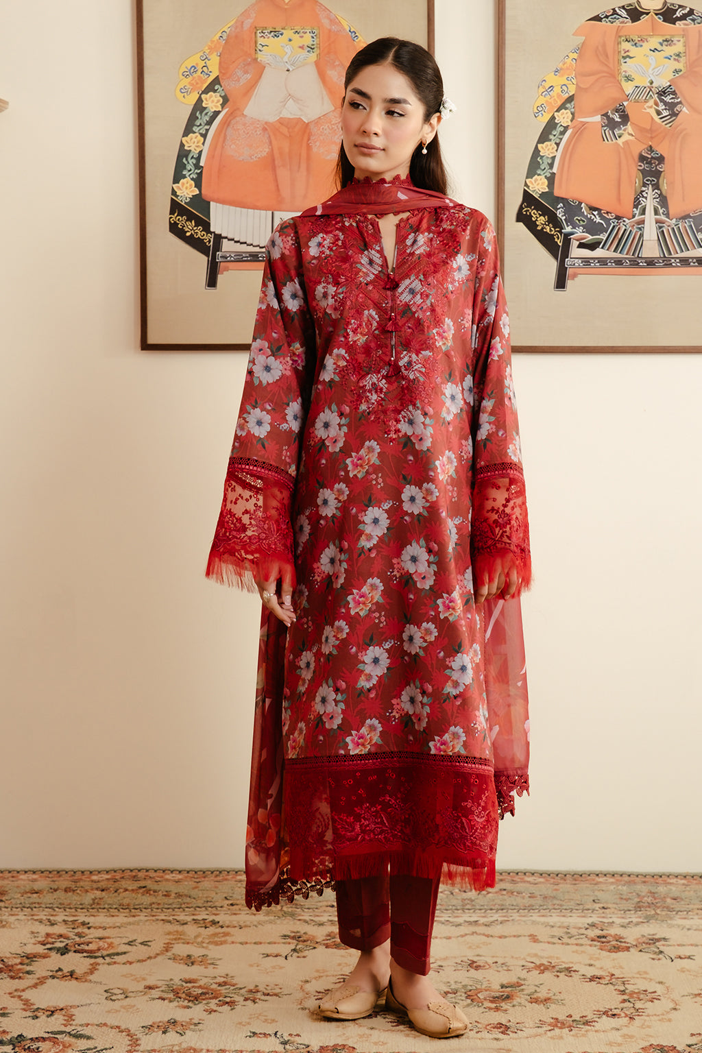 Afrozeh Malina Lawn 2024 | Karis