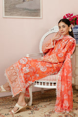 Afrozeh Malina Lawn 2024 | Azlin