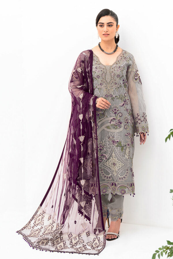 Ramsha Semi Stitch Minhal Vol-8 | M-801