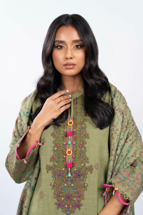 Alkaram Winter Collection 2023 | FW-2.1-23-Green