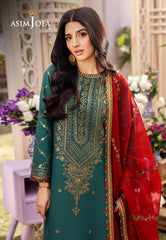 Dhanak Rang Embroidered Collection ’24 By Asim Jofa | AJCF-23