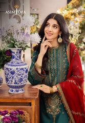 Dhanak Rang Embroidered Collection ’24 By Asim Jofa | AJCF-23