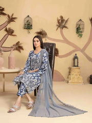 Tazeen by Tawakkal Fabrics Unstitched Embroidered Lawn 3Pc Suit D-9351