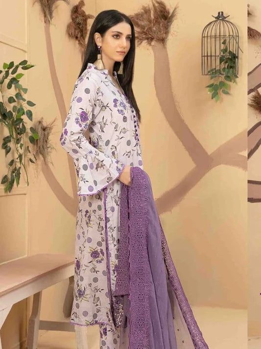 Tazeen by Tawakkal Fabrics Unstitched Embroidered Lawn 3Pc Suit D-9358