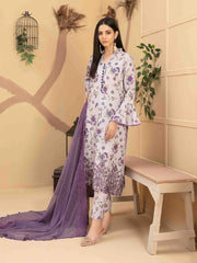 Tazeen by Tawakkal Fabrics Unstitched Embroidered Lawn 3Pc Suit D-9358