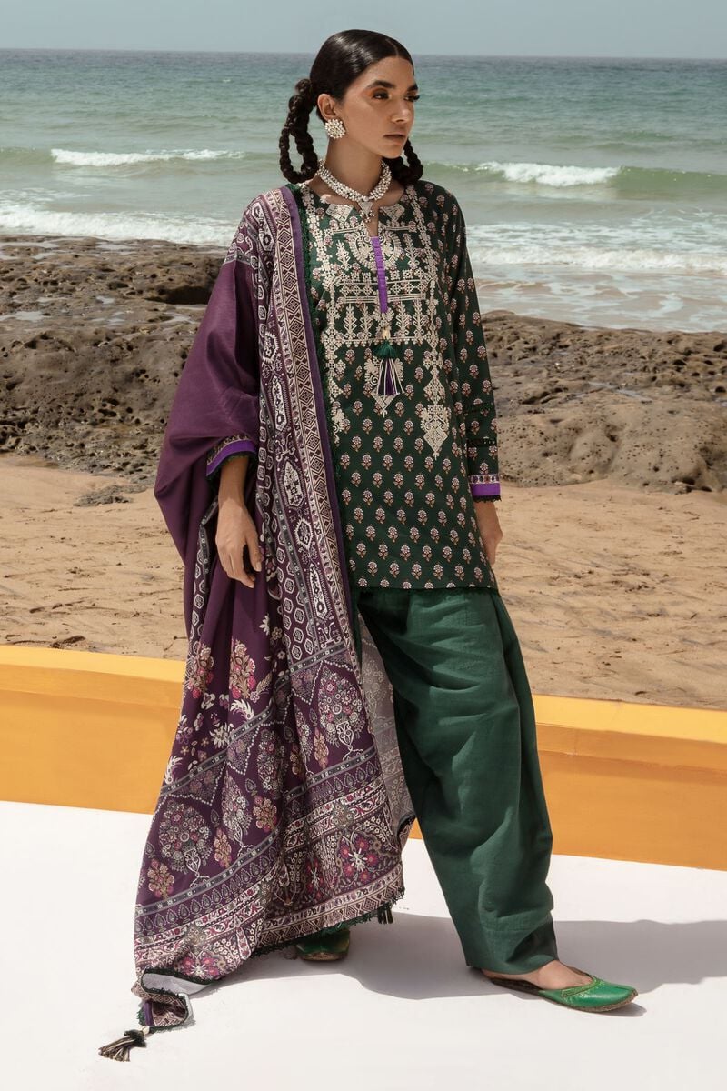 Khaadi Winter Story | 2023 Collection | bk231001_green