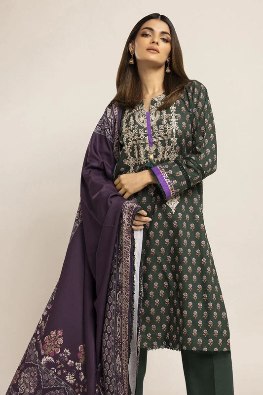 Khaadi Winter Story | 2023 Collection | bk231001_green