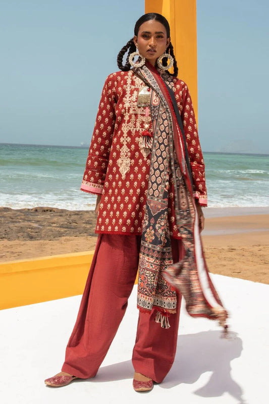 Khaadi Winter Story | 2023 Collection | bk231001_red