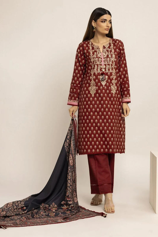 Khaadi Winter Story | 2023 Collection | bk231001_red