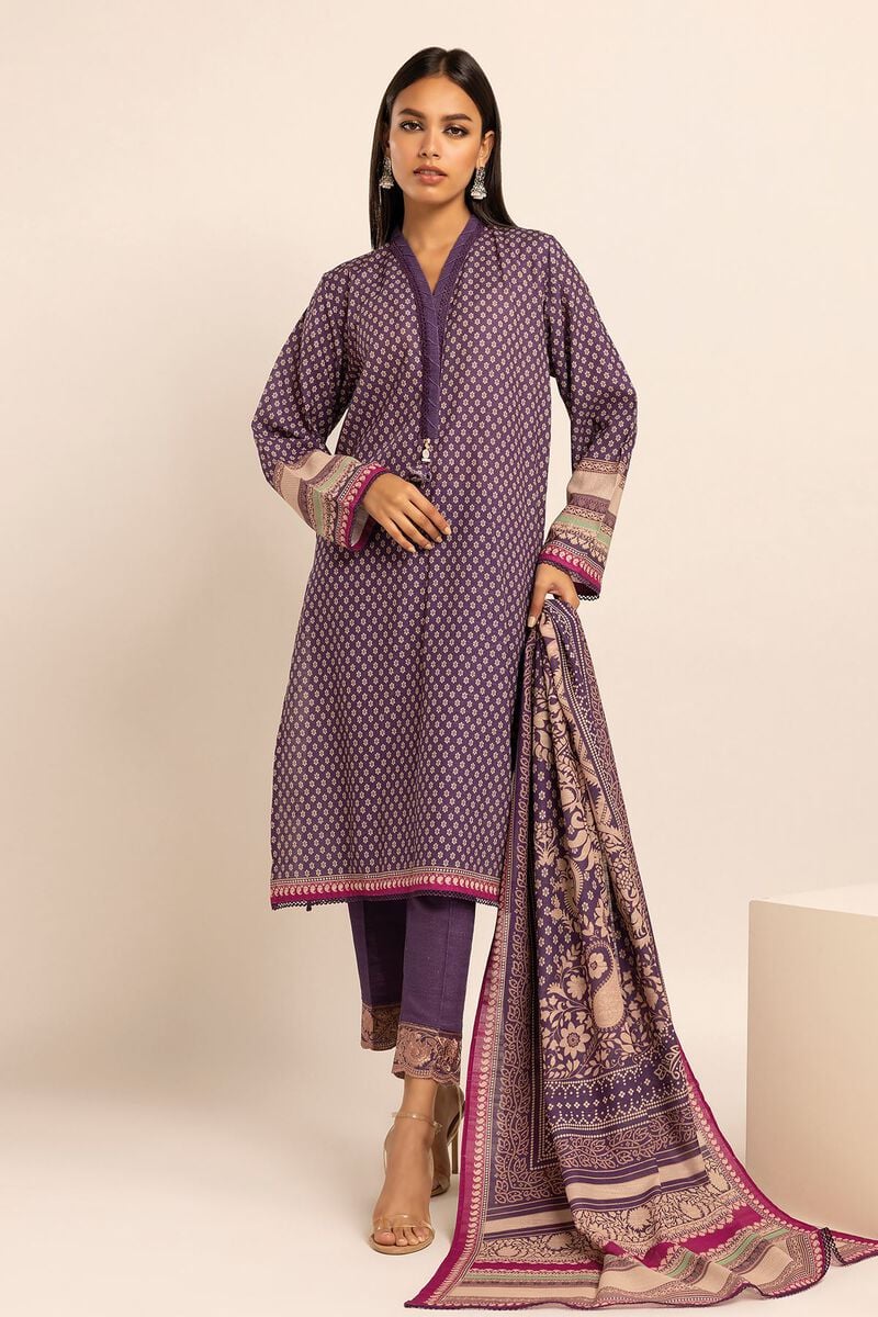 Khaadi Winter Story | 2023 Collection | blk231007_purple