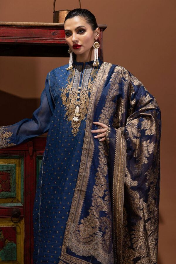 Khaadi Pre-Fall Latest Collection 2023 | bpo230603_blue