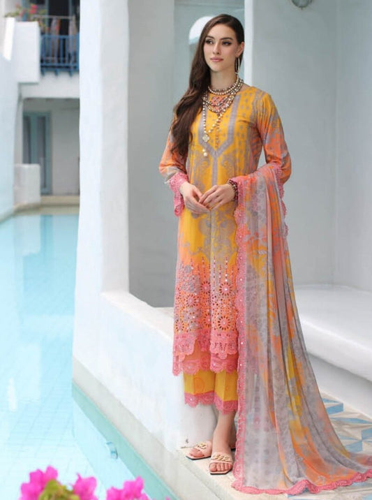 Charizma Reem Embroidered Luxury Lawn 2024