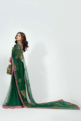 Green Wedding Saree | Bridal Collection | Lehenga | Fahad Hussayn