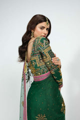 Green Wedding Saree | Bridal Collection | Lehenga | Fahad Hussayn