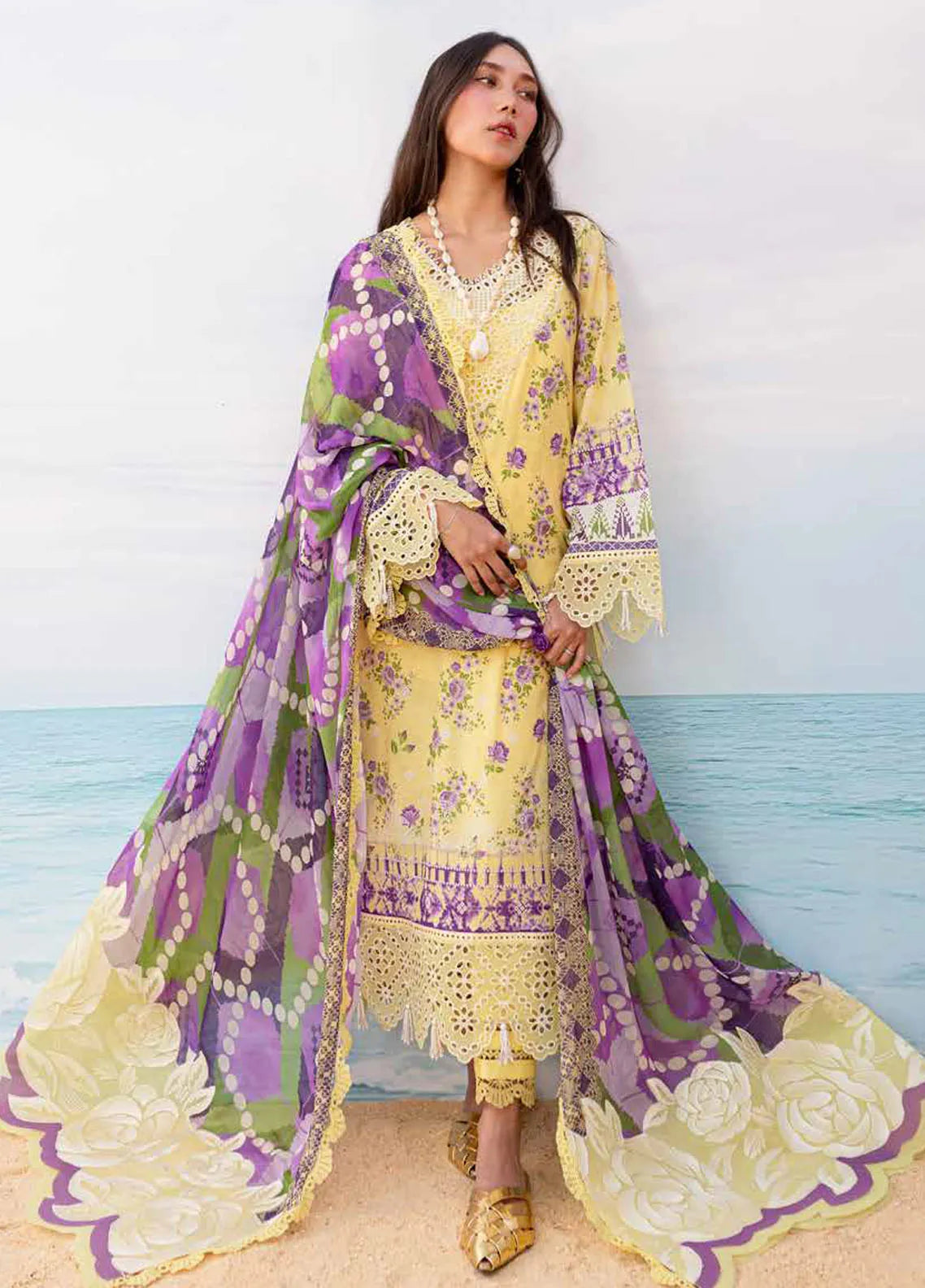 Gardenia By Nureh Embroidered Lawn